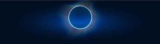 Abstract design featuring AI-driven sound waves, representing innovation in acoustics and technology.