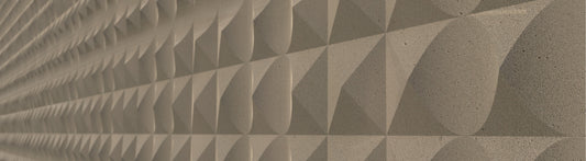 Close-up of melamine acoustic panels for a DIY soundproofing project, showcasing affordable solutions for better sound