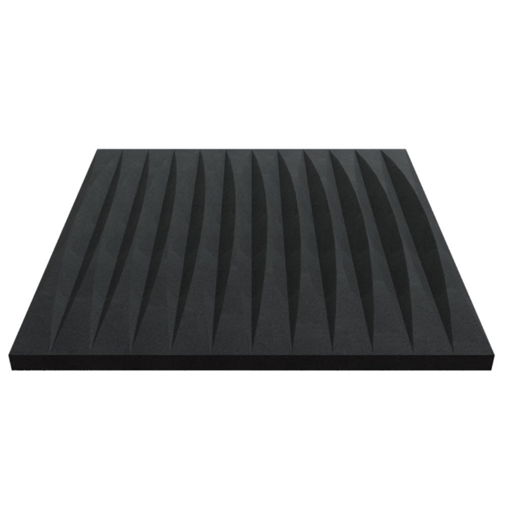Gills Designer Acoustic Tile In Obsidian Color