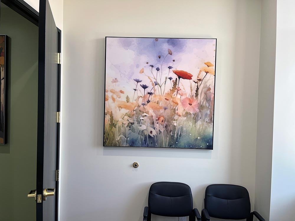 Birch Tree Forest Custom Printed Framed Acoustic Panels