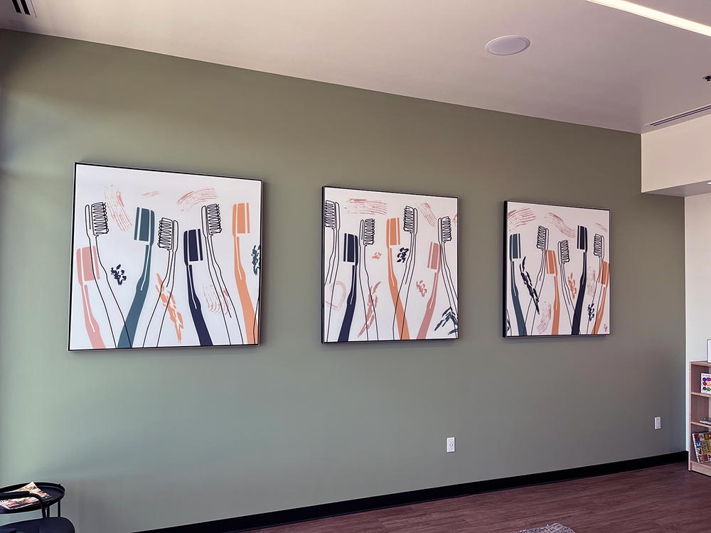 Birch Tree Forest Custom Printed Framed Acoustic Panels