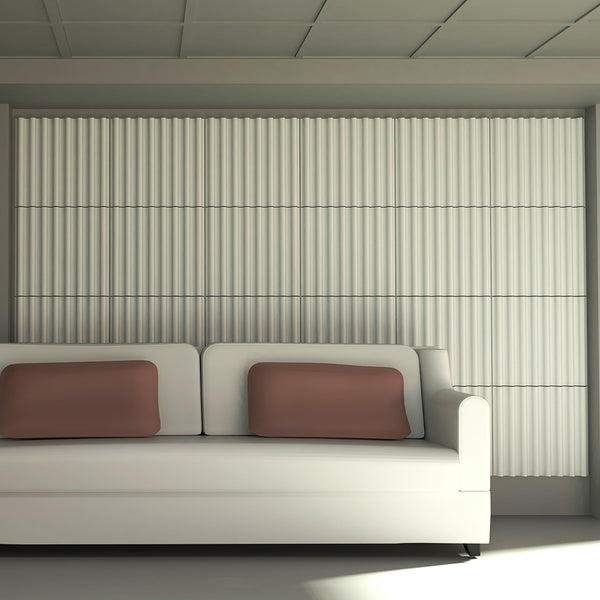 Designer Ripple Acoustic Panel Wall installation