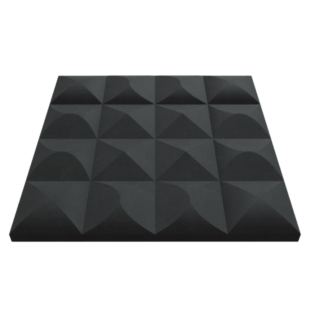 Apex Designer Acoustic Tile In Obsidian Color