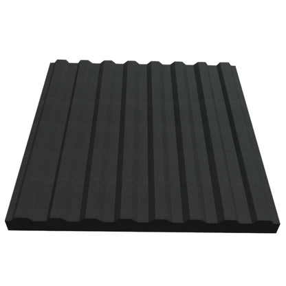 Corrugated Designer Acoustic Tile In Obsidian Color