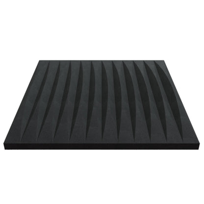 Gills Designer Acoustic Tile In Obsidian Color
