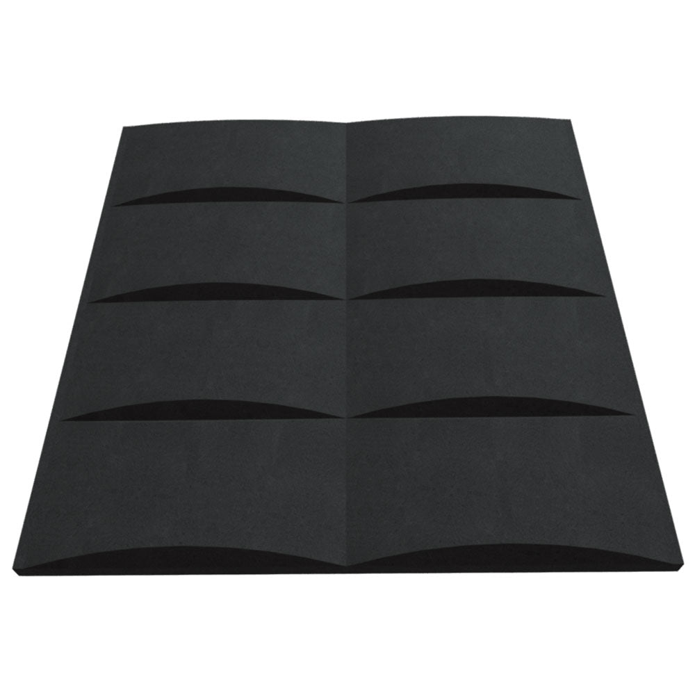 Hills And Valleys Designer Acoustic Tile In Obsidian Color