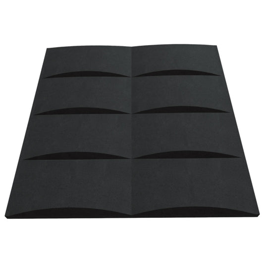 Hills And Valleys Designer Acoustic Tile In Obsidian Color