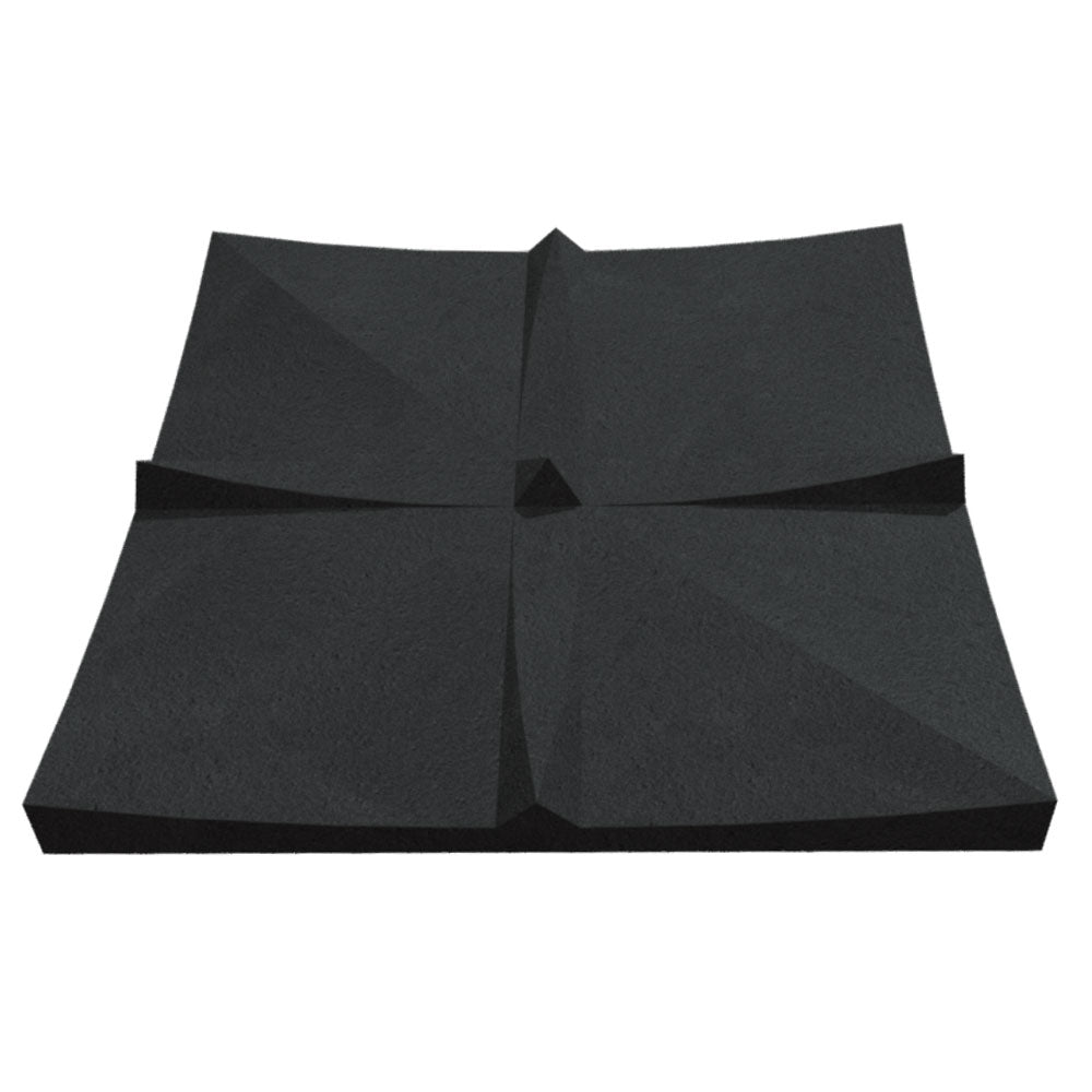 Lotus Designer Acoustic Tile In Obsidian Color