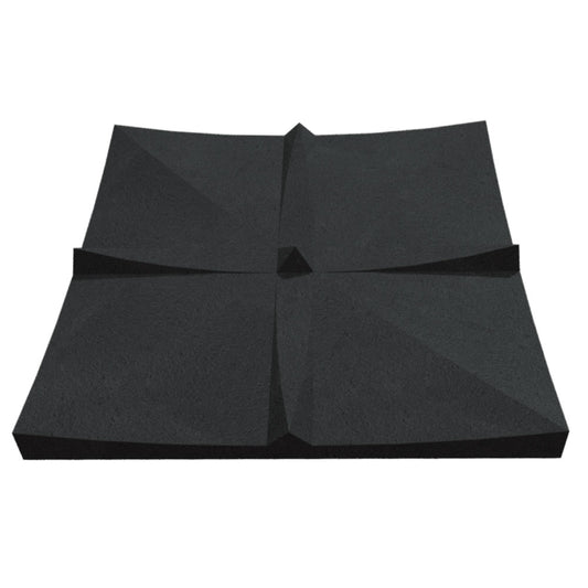 Lotus Designer Acoustic Tile In Obsidian Color