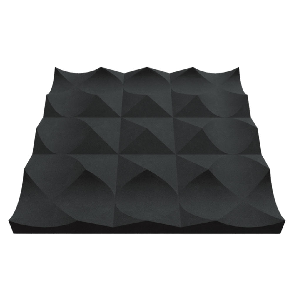 Petal Designer Acoustic Tile In Obsidian Color