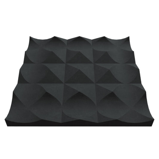 Petal Designer Acoustic Tile In Obsidian Color