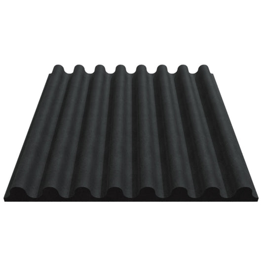 Ripple Designer Acoustic Tile In Obsidian Color