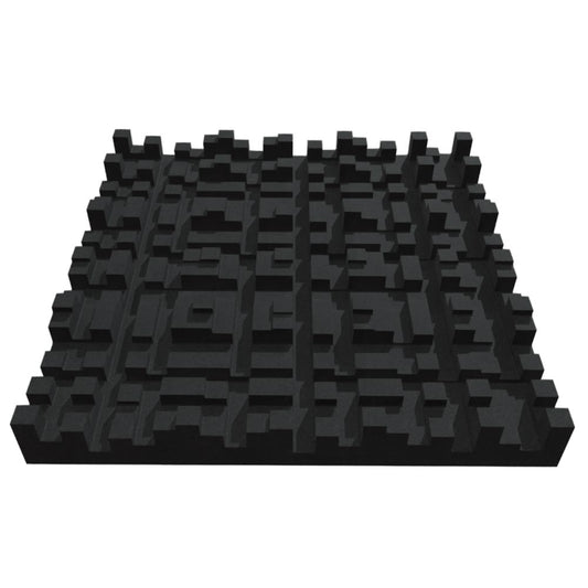 Designer Skyline Diffuser Acoustic Tile In Obsidian™