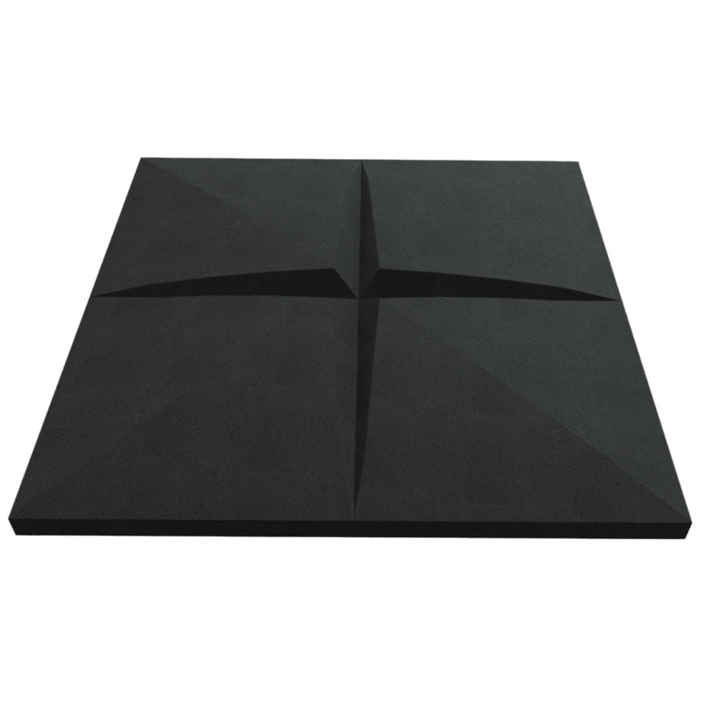 Starburst Designer Acoustic Tile In Obsidian Color