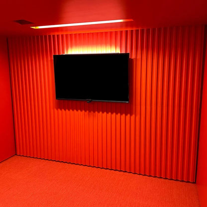 Red Coated Corrugated Acoustic Panels